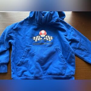 Mario Kart kids boy racing hoodie blue Super Mario Toad boys 4/5